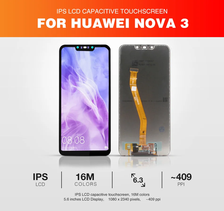 huawei Nova 3 ЖК-дисплей сенсорный экран панель huawei Nova3 ЖК-дигитайзер замена запасные части