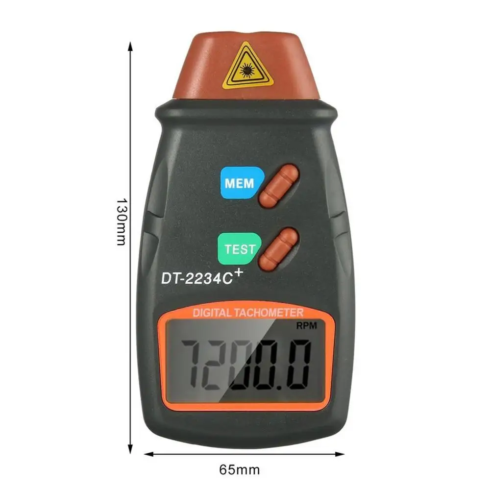 

New Digital Laser Photo Tachometer Non Contact RPM Tach Digital Laser Tachometer Speedometer Speed Gauge Engine Dropship