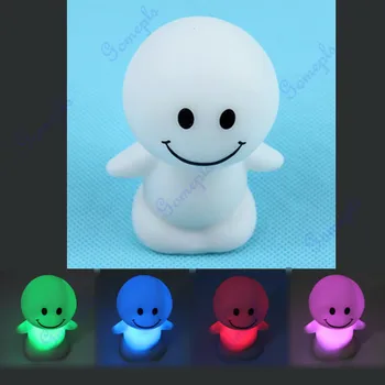 

YAM Christmas Cute Sunny Day Dolls LED Novelty Lamp Changing Color Night Light Gift Atmosphere Light