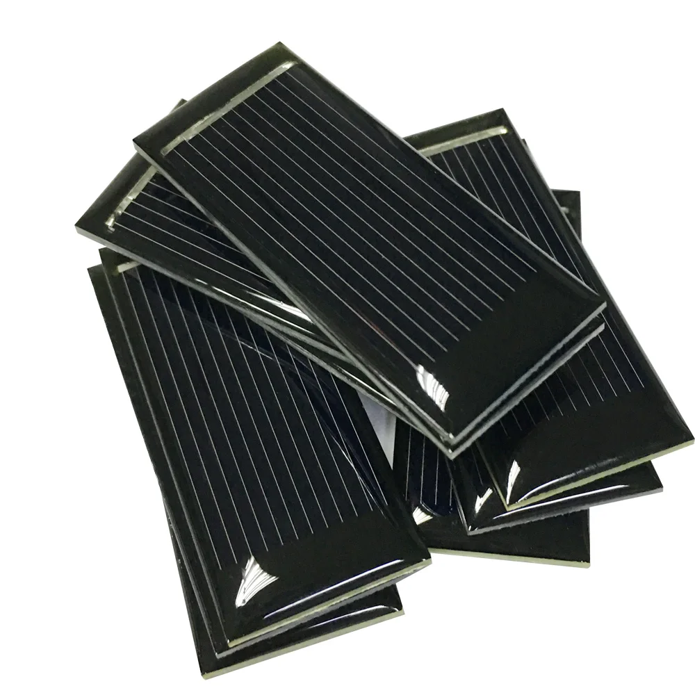 

10 pcs 0.5V 250 mA Monocrystalline Mini Solar Panel 0.125W module DIY kit Cell Portable small motor pump Solar toys panels