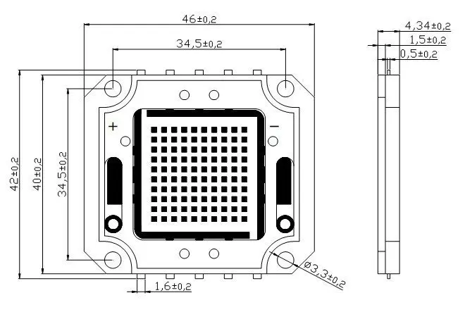 Настоящий Cree Xlamp 10 шт./лот светодиодный светильник для аквариума для кораллов, diy 50 Вт многочиповый чип, лучший для аквариума, для и выращивания рифов