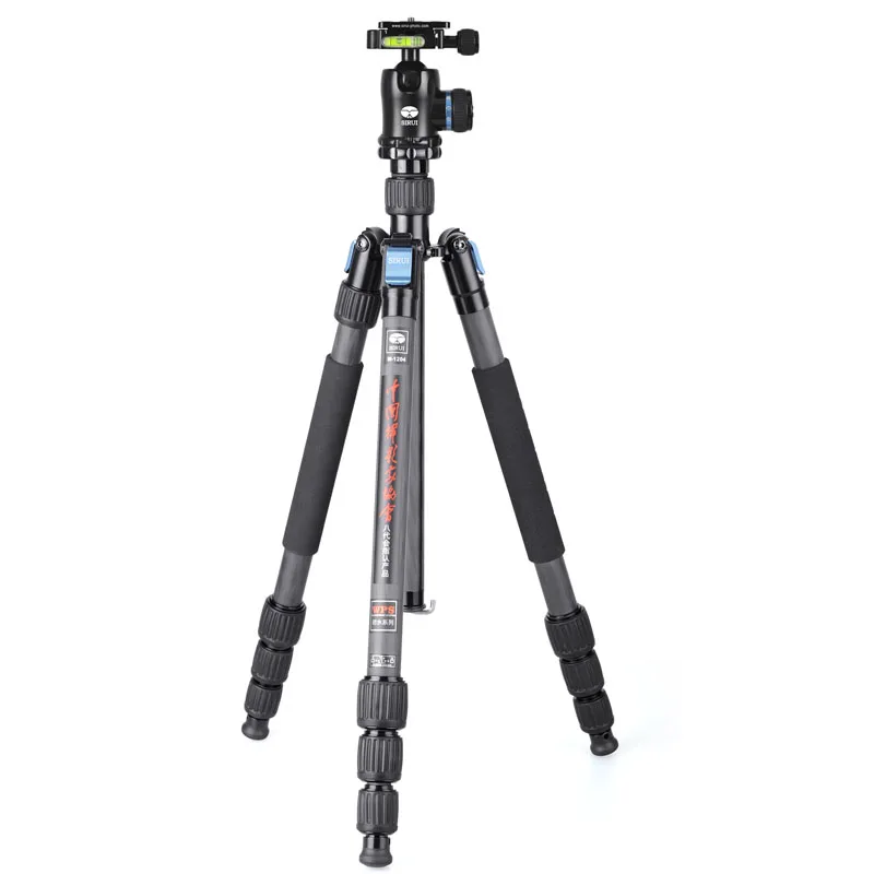 

Sirui W-1204 Carbon Fiber SLR Camera Tripod+Ball Head Kit W1204+K10X NewProfessional Water/Sand Proof Unipod Monopod For DSLR