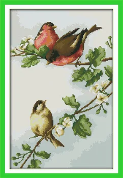 

Birds' twitter and fragrance of flowers Embroidery Floss DMC Cross Stitch In 11CT Cross stitch Kit For Embroidery Cross Craft