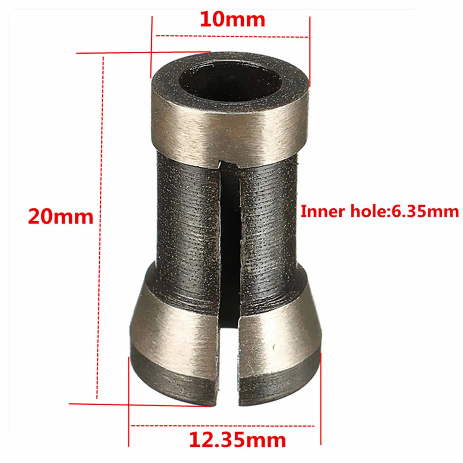 Black Trimming Collet 1/4