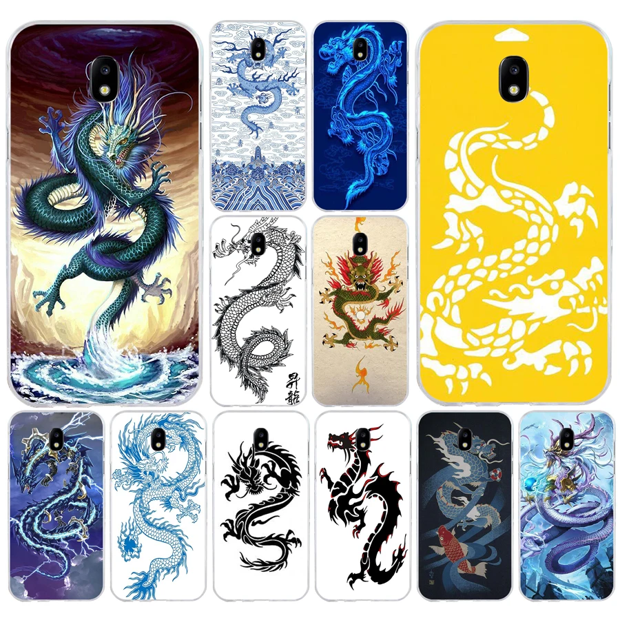 183H Dragon E Chinese Dragon Design Custodia Morbida In Silicone Tpu Cover Per Samsung J3 J5 J7 2016 2017 A3 2016 A5 2017 A6 2018