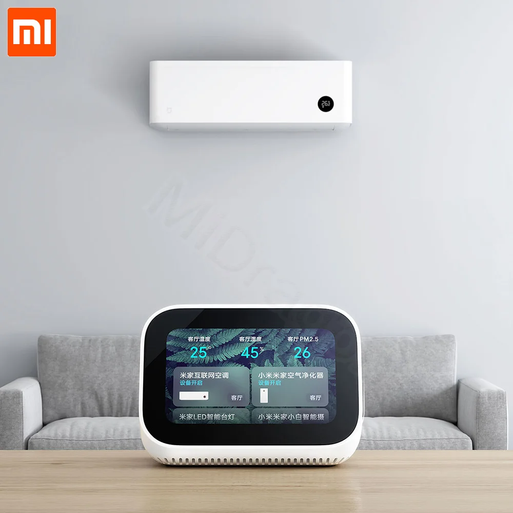 Новый Динамик Xiaomi AI с сенсорным экраном Bluetooth 5 0 динамик цифровой дисплей
