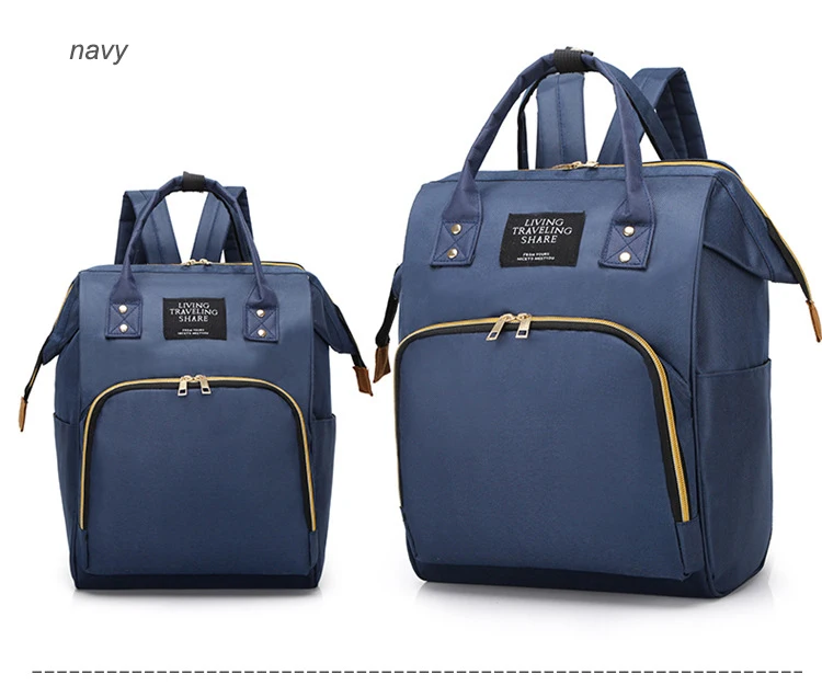 Детская сумка для подгузников, рюкзак для мамы, для беременных, Лоскутная сумка для подгузников, рюкзак для путешествий, мешок для прогулочной детской коляски, bolsas maternidade - Color: Deep Blue