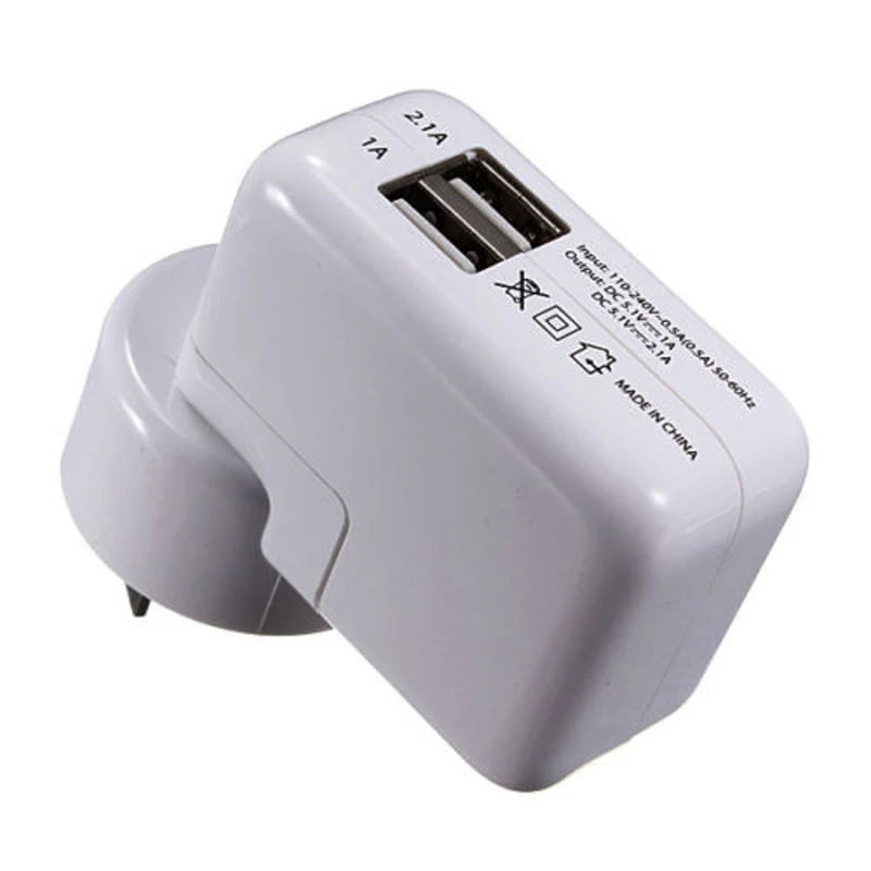 

Cheap Price Sale AU Plug Type 2 Ports USB Travel Charger AC Wall Charger Adapter For iPhone Mobile Phone Pad