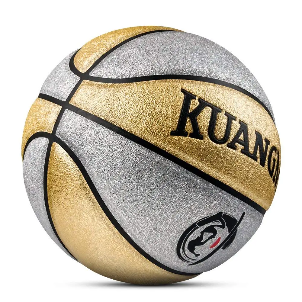 Kuangmi новый красочный Жемчуг яркий PU детская игра Баскетбол мяч Съёмка тренер