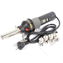 220 В 450 Вт 450 градусов ЖК регулируемый электронный тепловой горячий воздушный пистолет для снятия припоя паяльная станция IC SMD BGA Rework 4 сопла