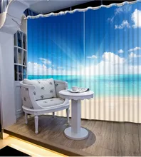 curtains for living room modern blue sky landscape patterned window curtains home ddecorative home decor