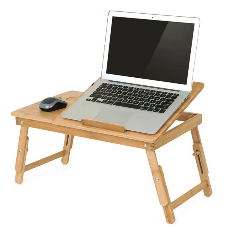 

Bamboo Hand-held Computer Desk, Simple Computer Desk, Laptop Computer Desk With Foldable Sofa Fan Bed