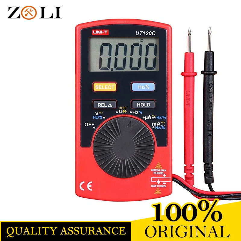 

Best New UNI-T UT120C Portable Digital Multimeter UT120C Pocket Size Auto Range AC/DC Voltmeter Ammeter UNI-T UT120C in stock