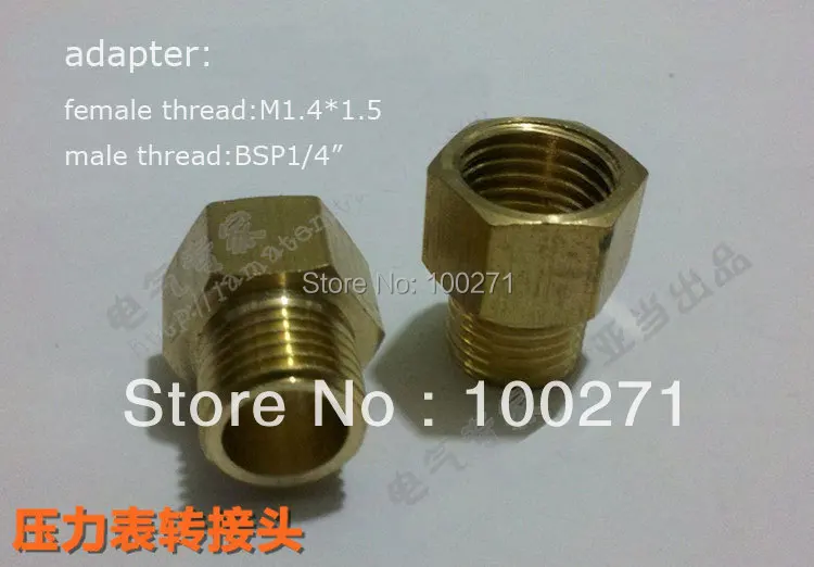 

adapter for tube,Female thread M1.4*1.5 change BSP 1/4"