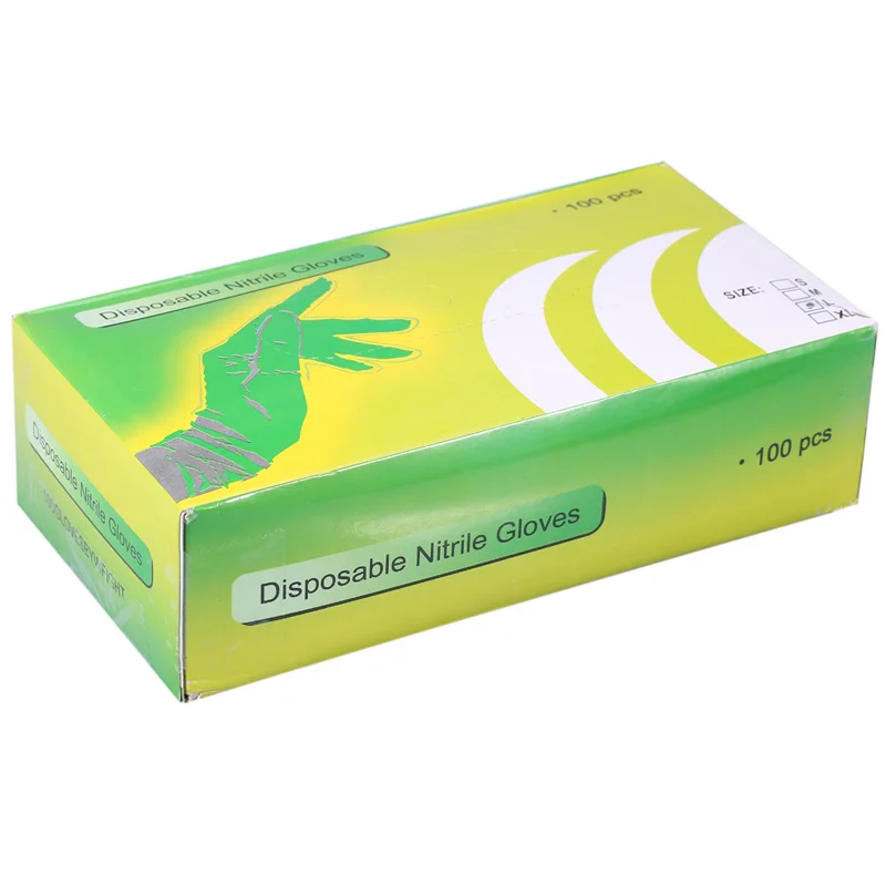 

100 PCS Latex Tattoo Gloves Disposable Soft Black Medical Nitrile Sterile Tattoo Gloves Tattoo Accessories