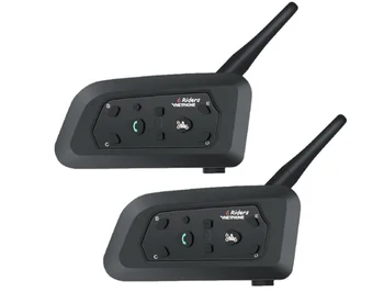 

by DHL or Fedex 10pairs V6 Intercom 850mAh Helmet Bluetooth Headset Motorcycle Comunicador Headphone Speaker