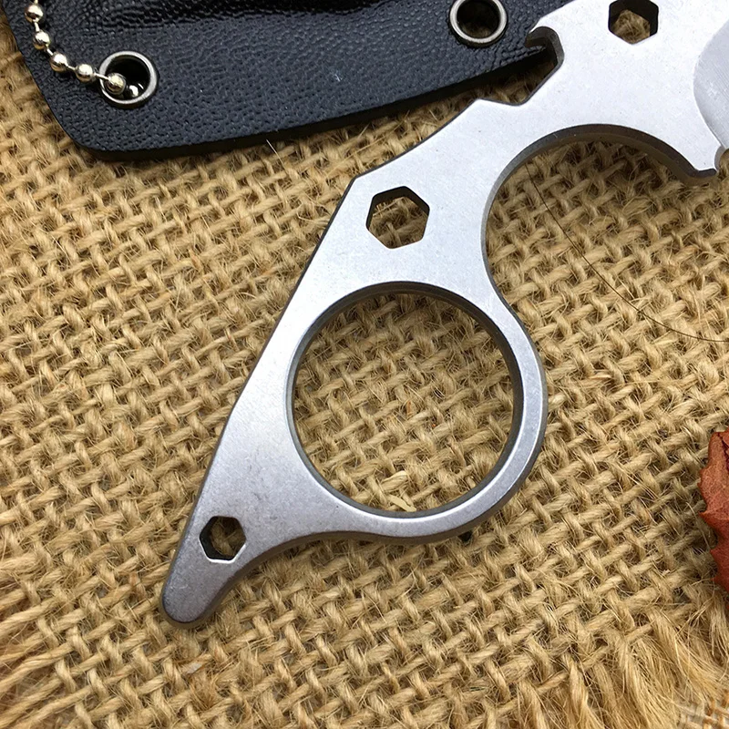 Швейцарский Многофункциональный шейный нож karambit, тактические маленькие ножи, messer KYDEX edc, инструмент для выживания, 440C, стальное лезвие, cs go couteau