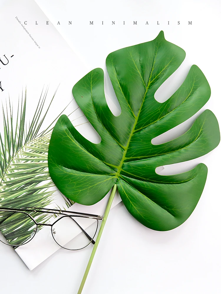 

High-grade Simulated Leaves Green Plant Leaf Decor INS Photography Background Adornment Studio Shooting Photo Props Accessories