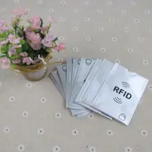5000 шт противоугонные RFID с протекторами для банковских карт RFID блокирующий рукав алюминиевый паспорт RFID Блокировка рукава, печать логотипа принимаем