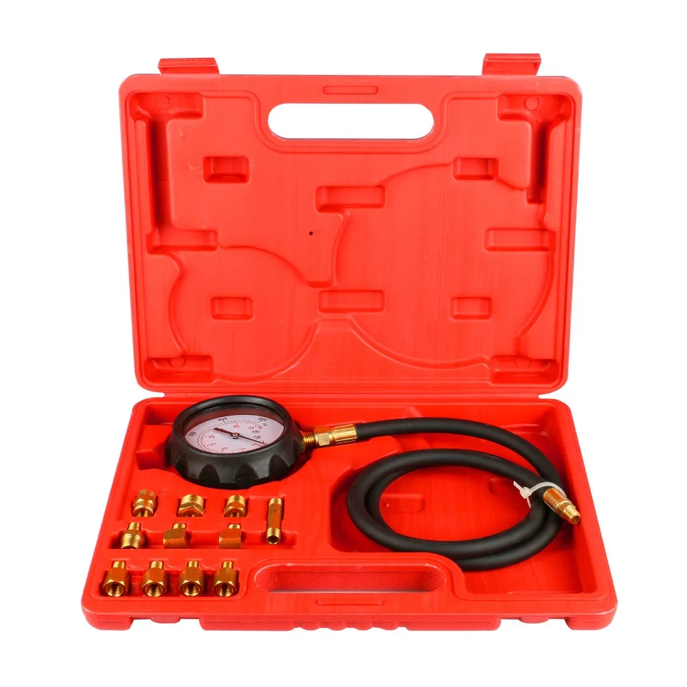 

Everpower 12pcs/set Automatic Transmission Engine Oil Pressure Cylinder Tester Gauge TU-11A Diagnostic Test Kit 0-500psi