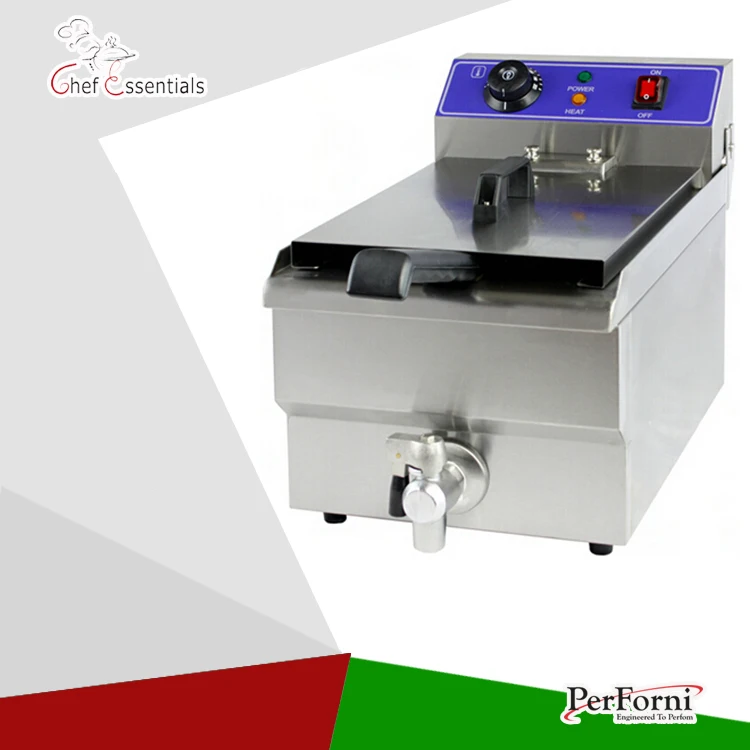 

Electric Fryer(EF-100)/10Liter/S.steel/Fast heatup/Oil tape type