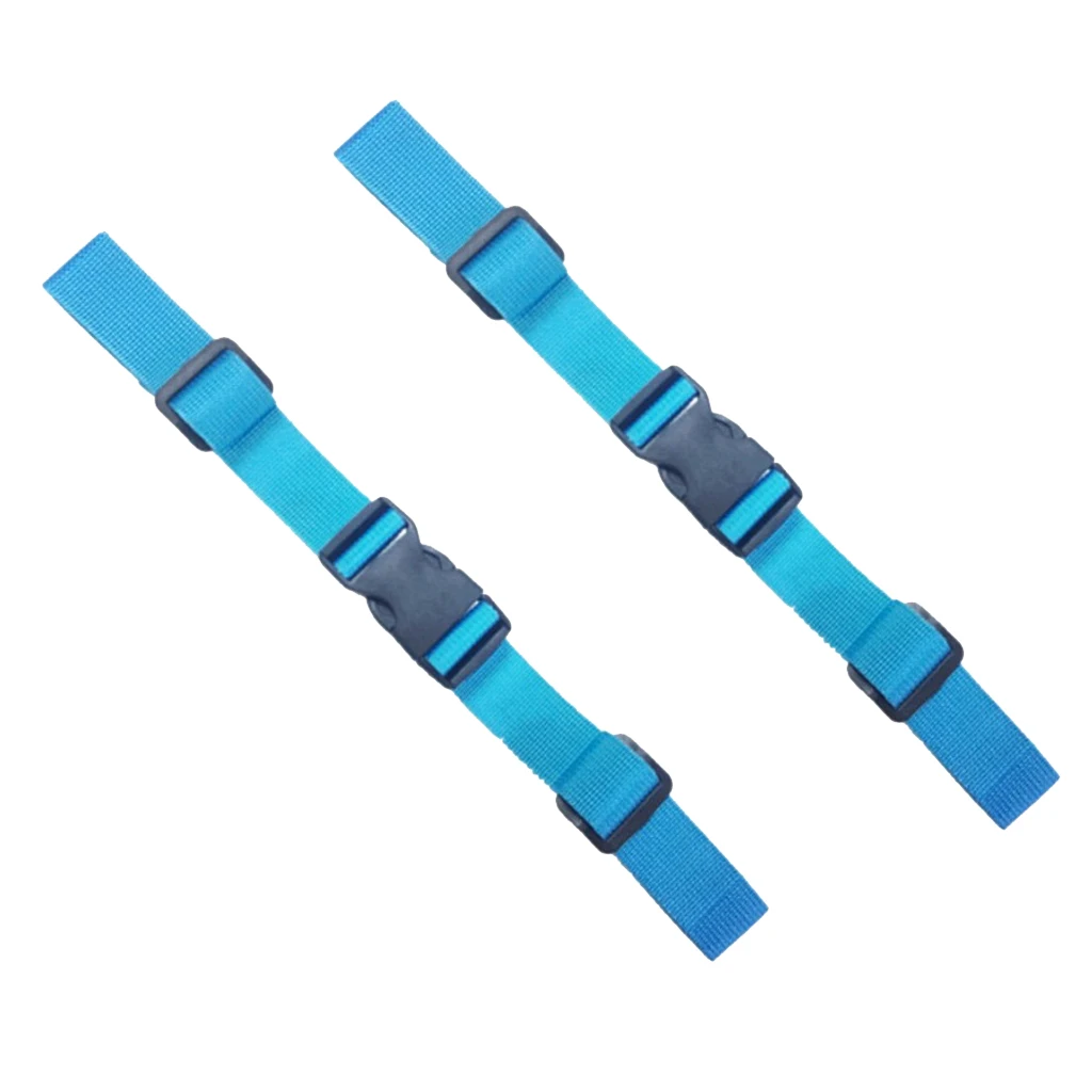 2 Pcs Universal Nylon Backpack Webbing Chest Harness Belts Waist Strap Buckle Gear Clips for Camping Hiking Climbing Accessory
