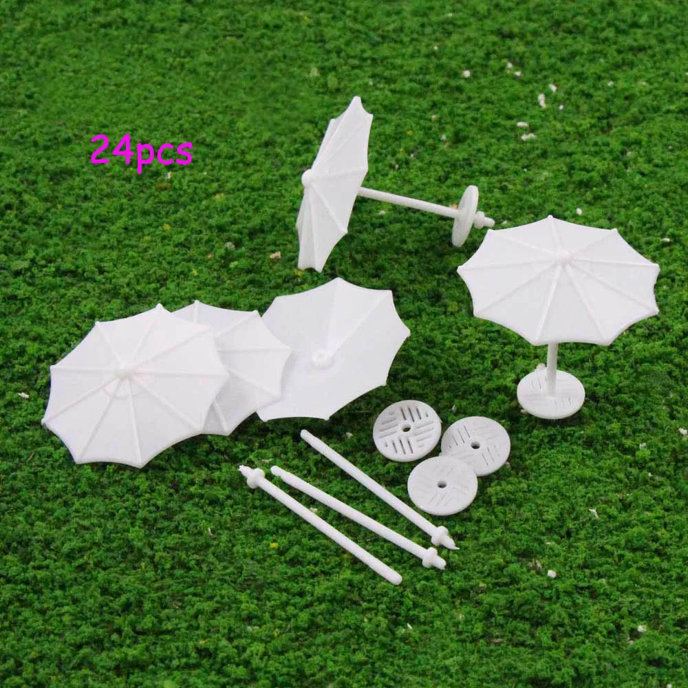 TYS02 24 шт. DIY Модель поезда зонтик вертикальные простые подарки 1:75 1:100 1:150 1:200 OO TT N Z