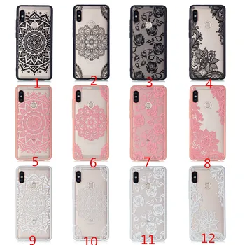 

50pcs/lot Relif Lace Flower Case Back Cover For Redmi S2 4A 4X 5 PLUS 5A 6 6A Note 3 4X 5A 5 Pro Case For xiaomi mi 5x A1 6x A2