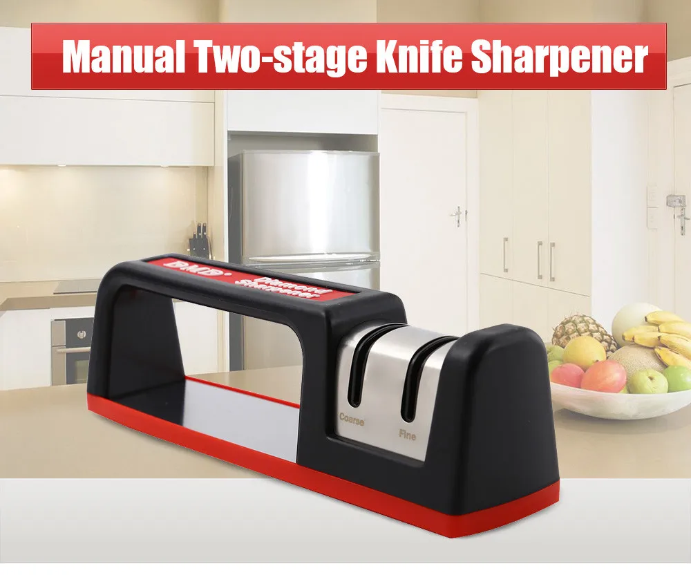 DMD точилка для кухонных ножей оригинальная ручная портативная Двухступенчатая Алмазная Вольфрамовая сталь керамический нож заточка для кухни инструменты