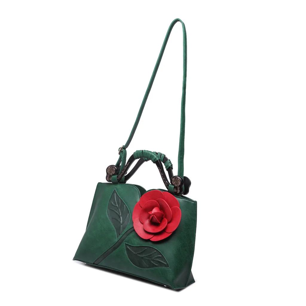 OCARDIAN, новинка, модная женская Ретро кожаная сумка высокого качества, Классическая роза, сумка в этническом стиле, сумка на плечо, Bolsa das senhoras J24