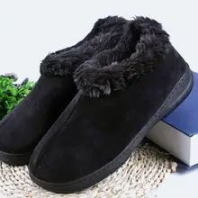 Men Winter Soft Slippers Plush Male Home Shoes Indoor Man Warm Slippers Shoes
