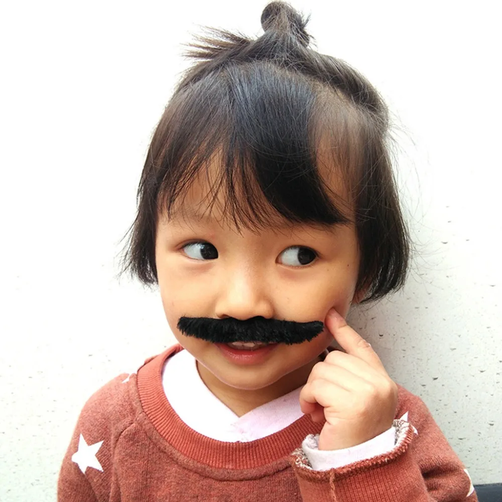

Adult Kids Fake Mustache Beard Whisker Costume Halloween Funny Masquerade Party