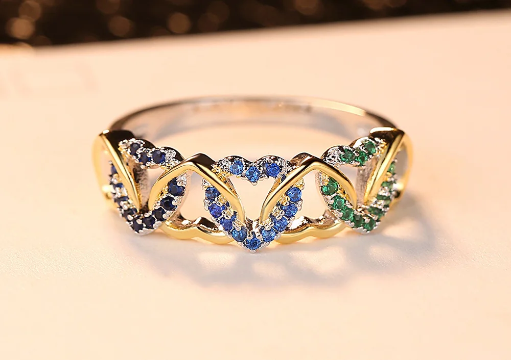 Colorful Heart-shaped Ring 5