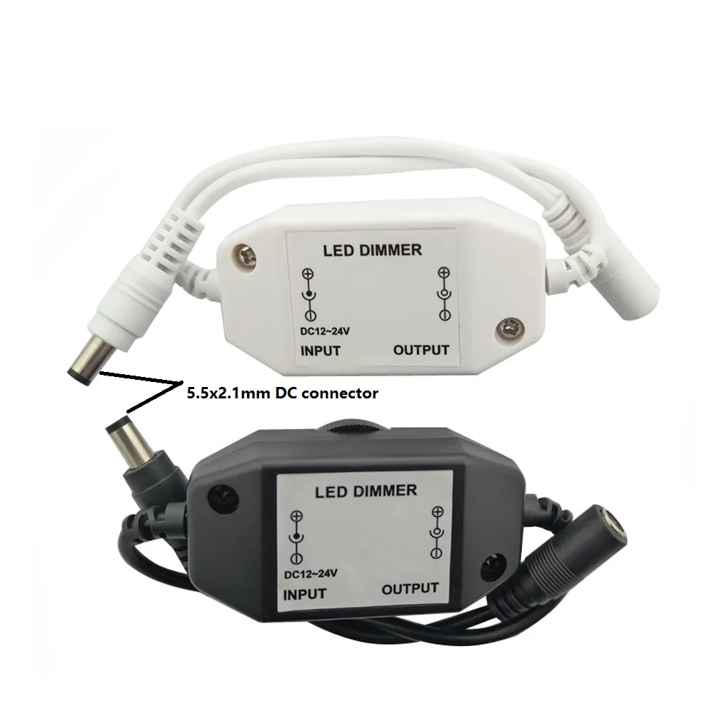 DC 12V LED Dimmer 2A 24W Knob LED Dimmer Brightness Dimming Switch ON OFF for Single Color 2835 5050 COB Strip Light,led dimmer switch,smart dimmer switch,led dimmer controller,lamp dimmer