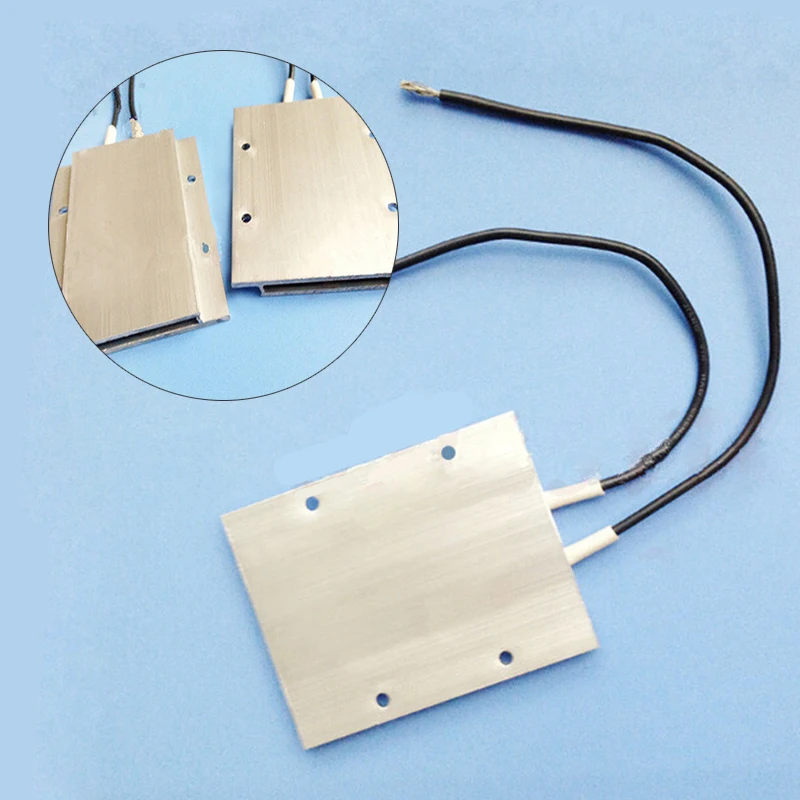 1PCS PTC Thermostat Aluminum Heating Element Heater Plate 60W AC/DC 12V