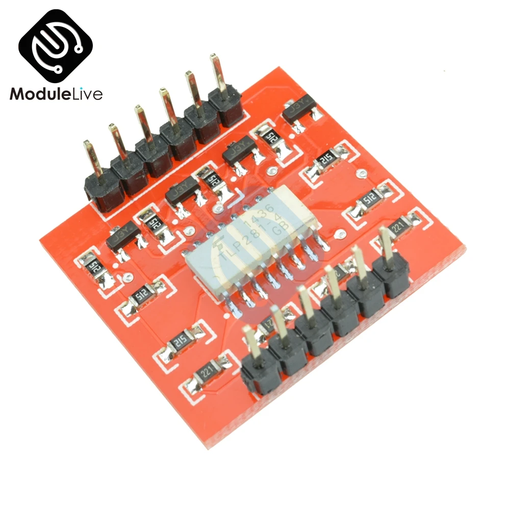 TLP281 4 канальный оптоизолятор IC модуль для Arduino Плата расширения высокий и низкий