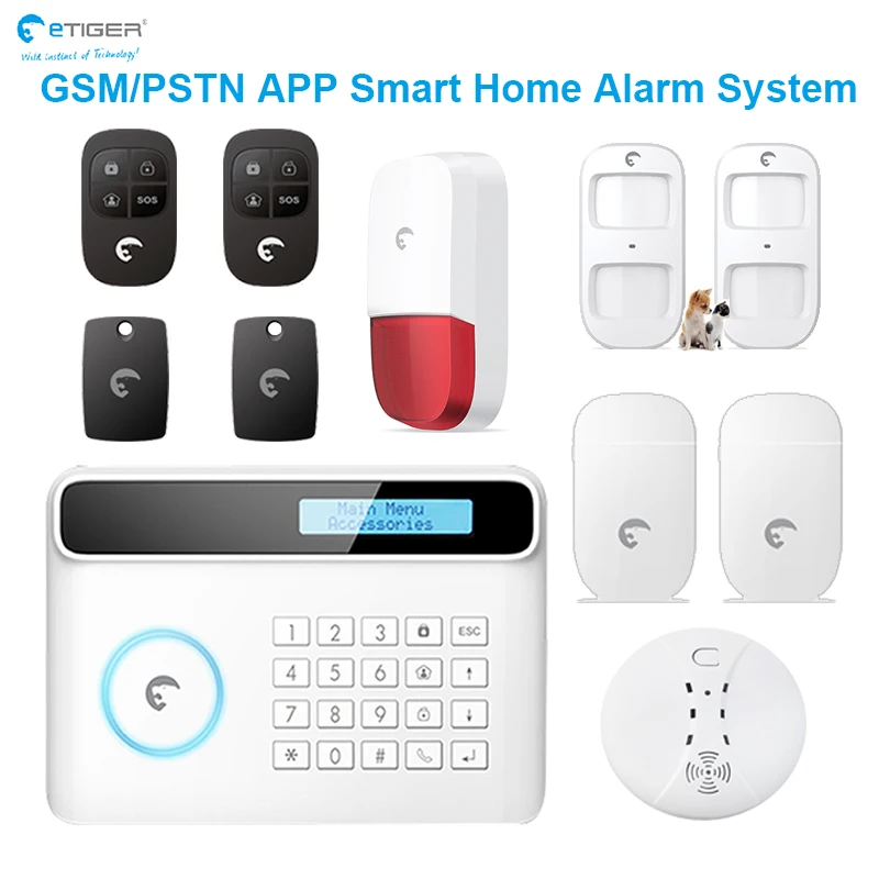 eTIGERHighcapacityLibackupbatteryFlashingAudibleAlarmGSM