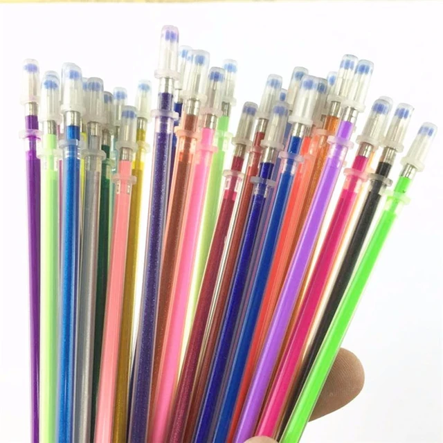 Color Pens Gel Pen Material  Refill Gel Pen Pastel Neon - Paint By Number  Pens & Brushes - Aliexpress