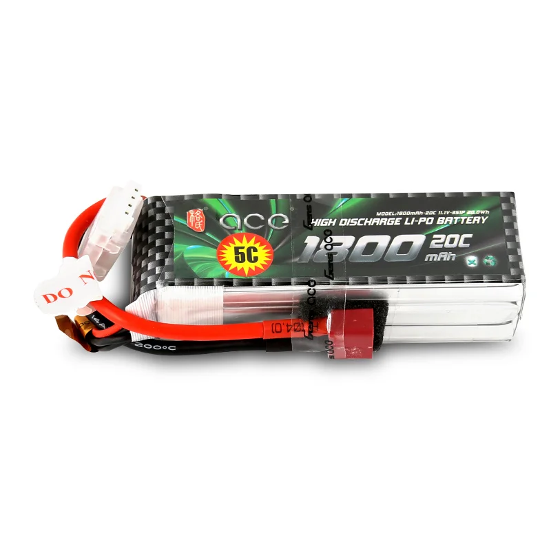 Gens ace 2S 3S Lipo аккумулятор 1800mAh 7,4 V 11,1 V 20C-40C Deans штепсельная батарея для вертолета маленького 1:16 автомобиля E