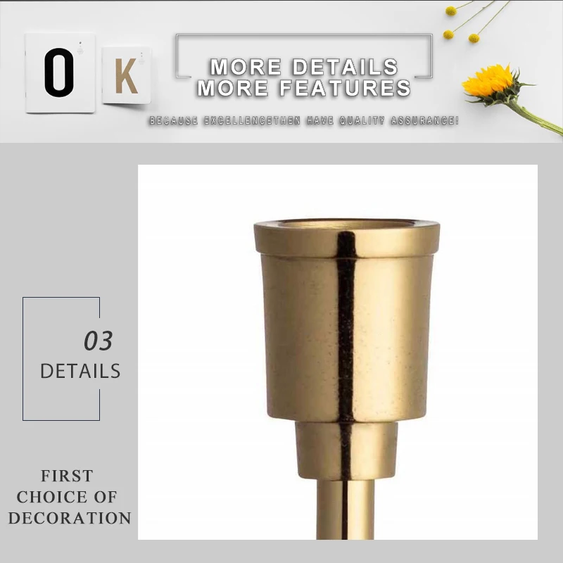 gold home décor geometric candle holder votive candle holders (4)