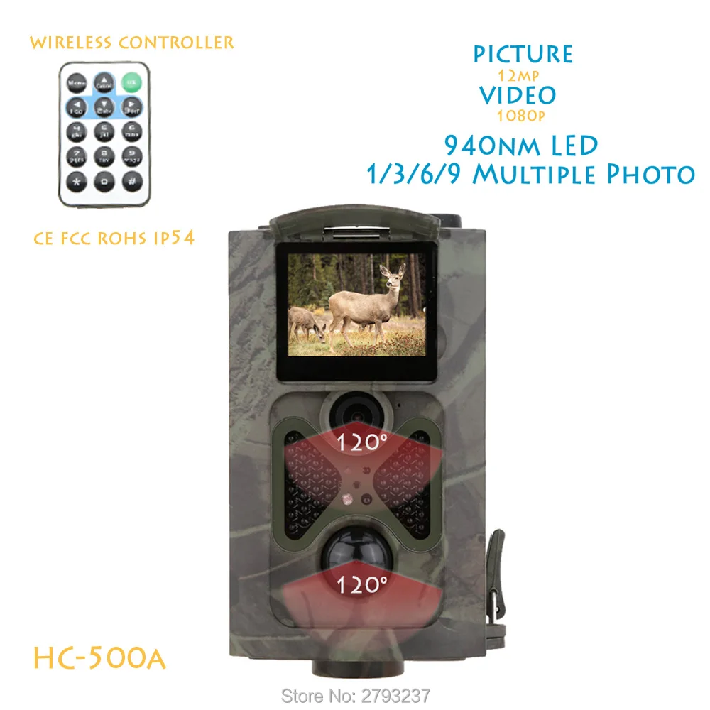 

ATATRY 12mp Full HD 940nm IR Hunting Trail Camera HC500A
