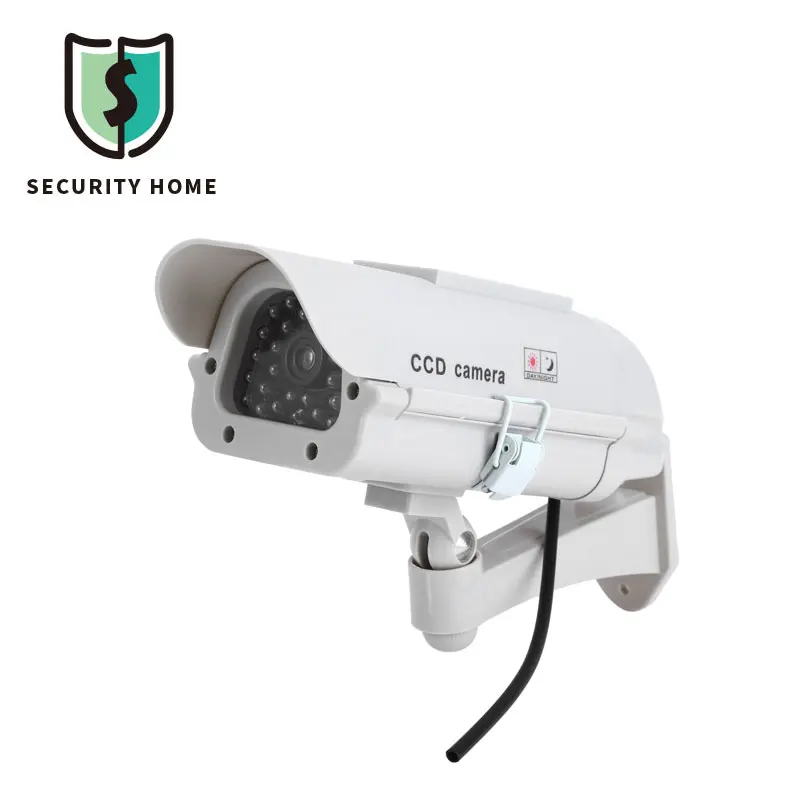 

ESCAM Surveillance Camera Solar Energy Realistic Dummy CCTV Camera Waterproof Blinking LED Light With Fake Cable Home Security