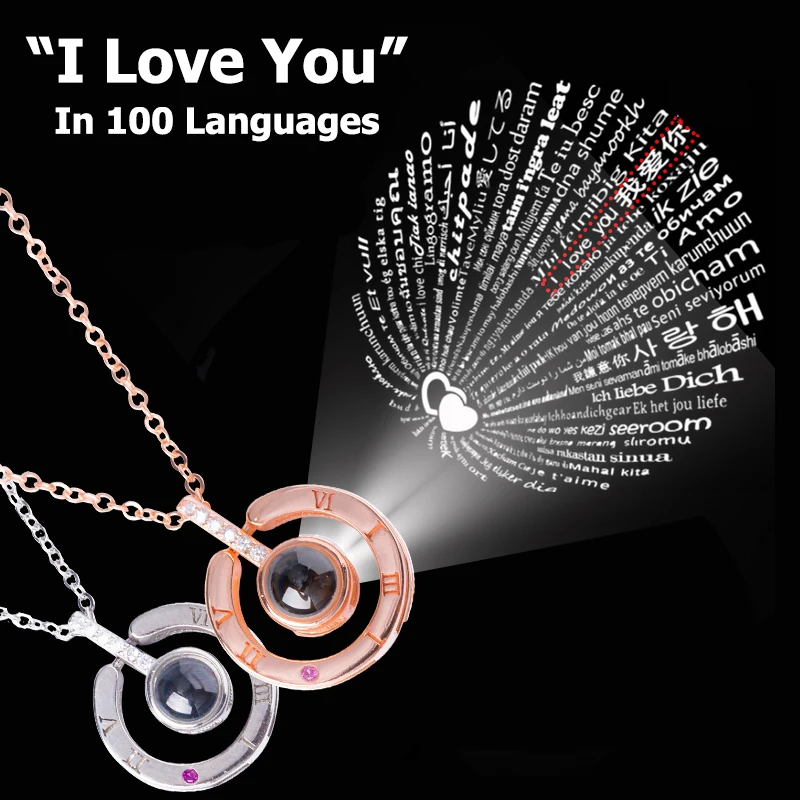 Ожерелье с подвеской I Love You золотое/серебряное ожерелье для женщин и девочек