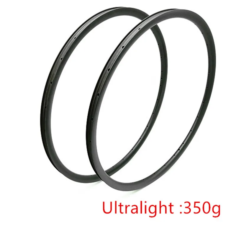 

29er rims race Ultralight XC 34x30mm 29er 350g carbon MTB rims tubeless Mountain bike rim hookless 24H 28H UD tubeless matte