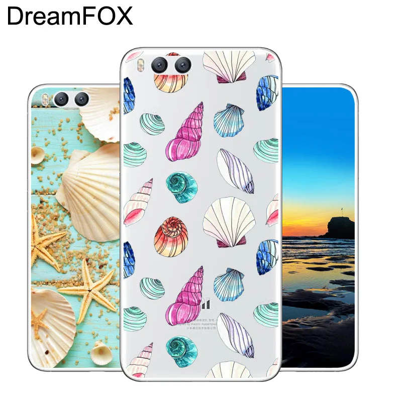 DREAMFOX M387 Beach Style Soft TPU Silicone Case Cover For Xiaomi Mi Note 2 3 4 5 6 8 SE M5 4C 4S 5C 5S 5X 6X A1 Plus |