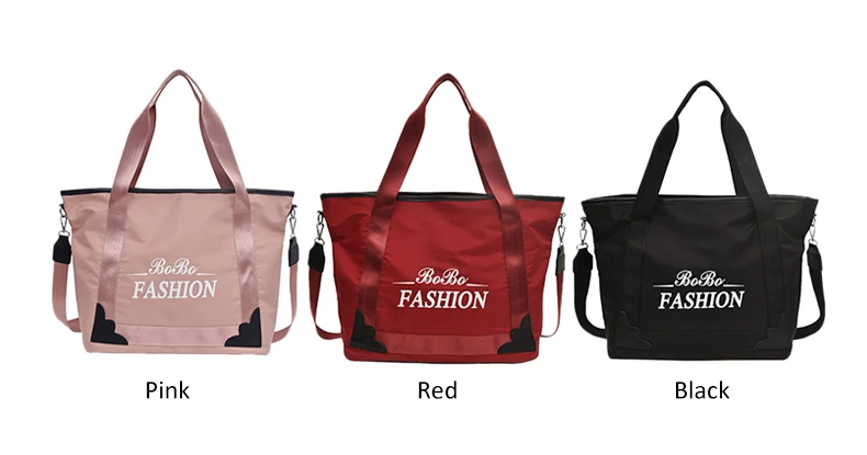 Для женщин Повседневное дорожные сумки большой вещевой мешок ручной Чемодан Водонепроницаемый нейлон сумка через плечо с буквенным