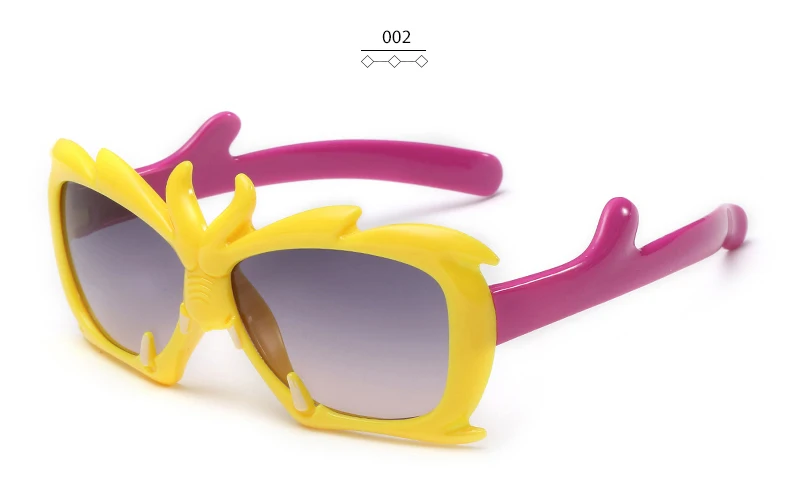 Trioo детей бабочка солнцезащитные очки детские модные милые детские солнцезащитные очки для девочек UV400 Óculos