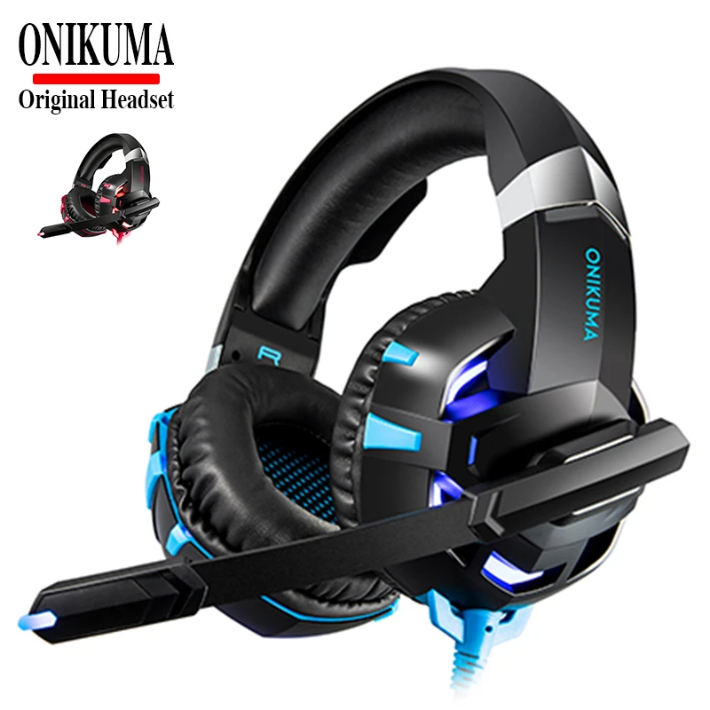 ONIKUMA K2A наушники Casque HIFI стерео игровая гарнитура PS4 с микрофоном для компьютера