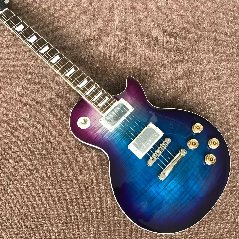 

Top quality Tiger Flame top electric guitar, custom Standard guitarra, Rosewood fingerboard gitaar..musical instruments.