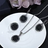 Vintage Black Gem Jewelry Set 1